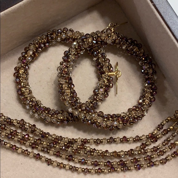 Handmade Hoops and Bracelet - Picture 2 of 3